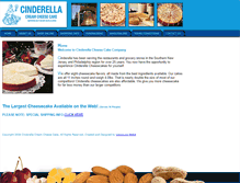 Tablet Screenshot of cinderellacheesecakecoinc.com